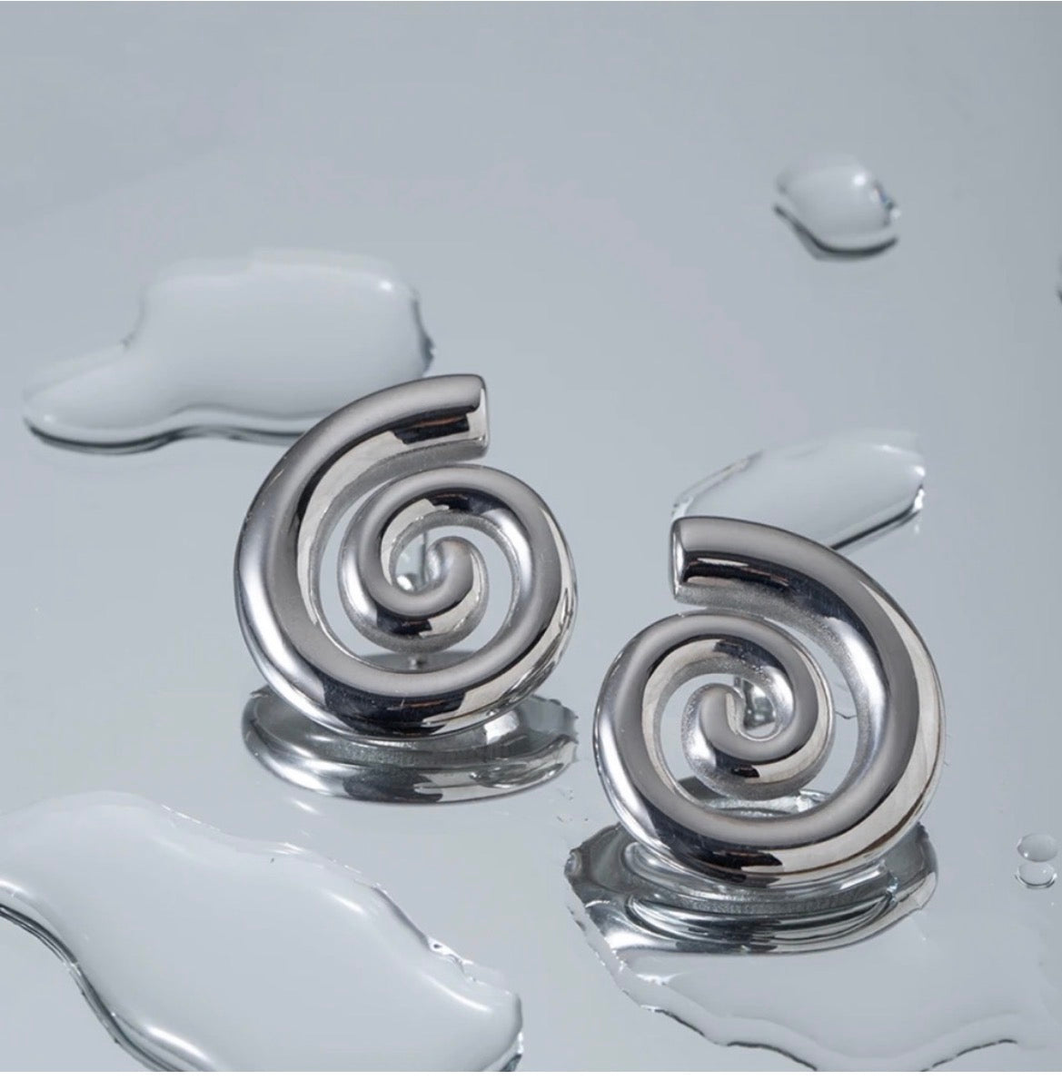 Spiral Stud Earrings